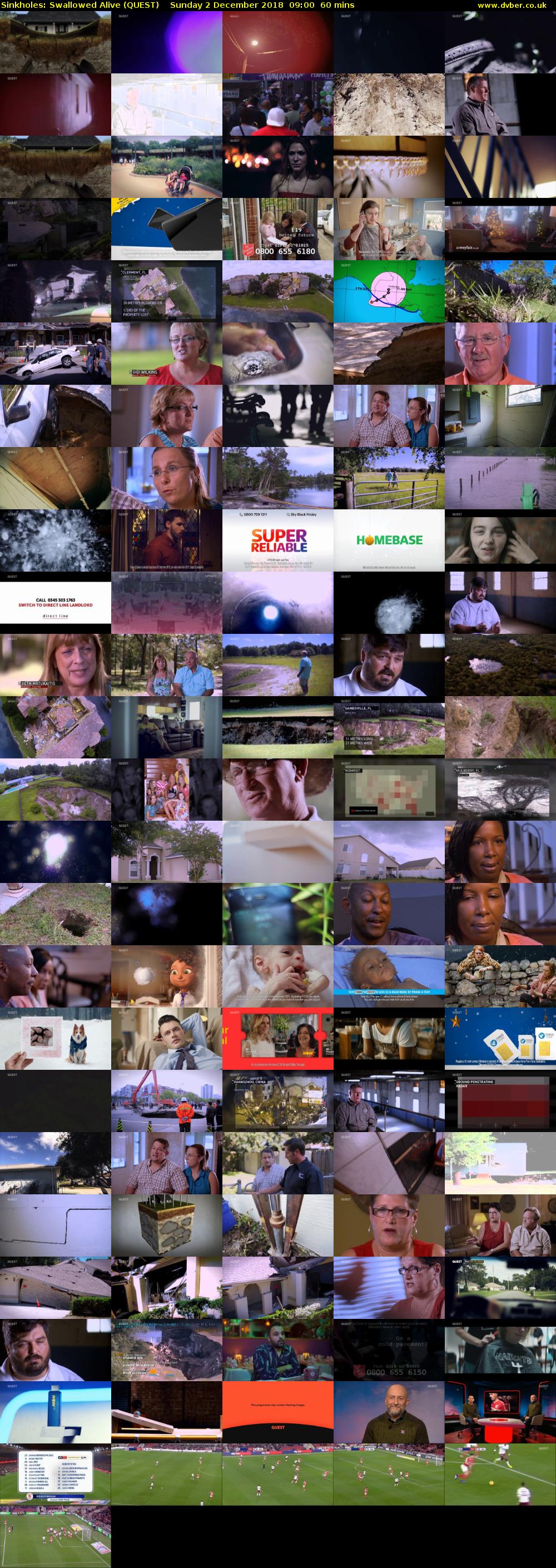 Sinkholes: Swallowed Alive (QUEST) Sunday 2 December 2018 09:00 - 10:00