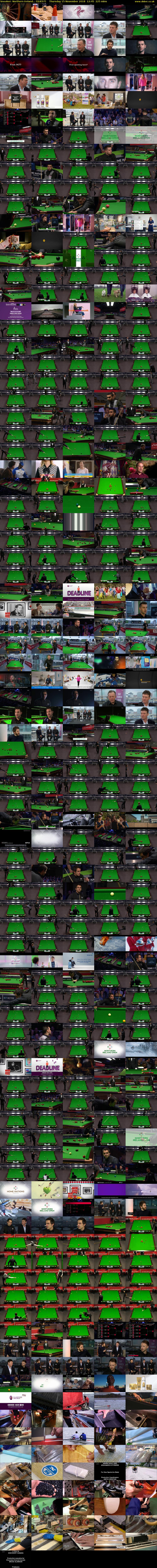 Snooker: Northern Ireland... (QUEST) Thursday 15 November 2018 12:45 - 16:30