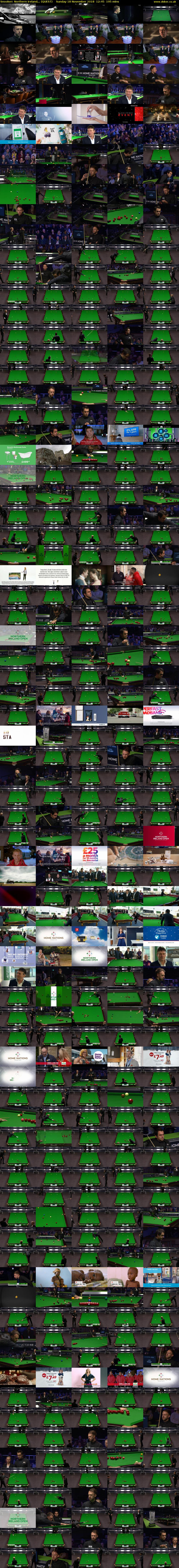 Snooker: Northern Ireland... (QUEST) Sunday 18 November 2018 12:45 - 16:00