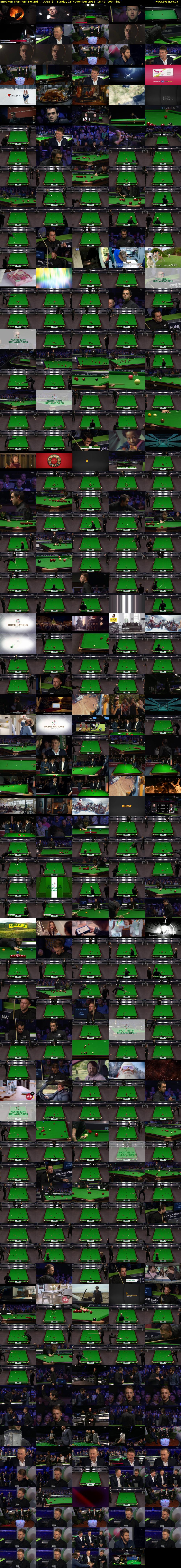 Snooker: Northern Ireland... (QUEST) Sunday 18 November 2018 18:45 - 22:00