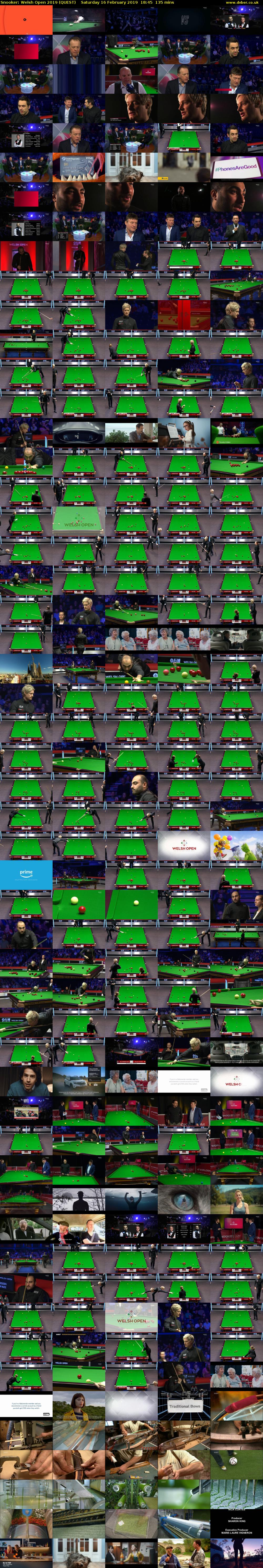 Snooker: Welsh Open 2019 (QUEST) Saturday 16 February 2019 18:45 - 21:00