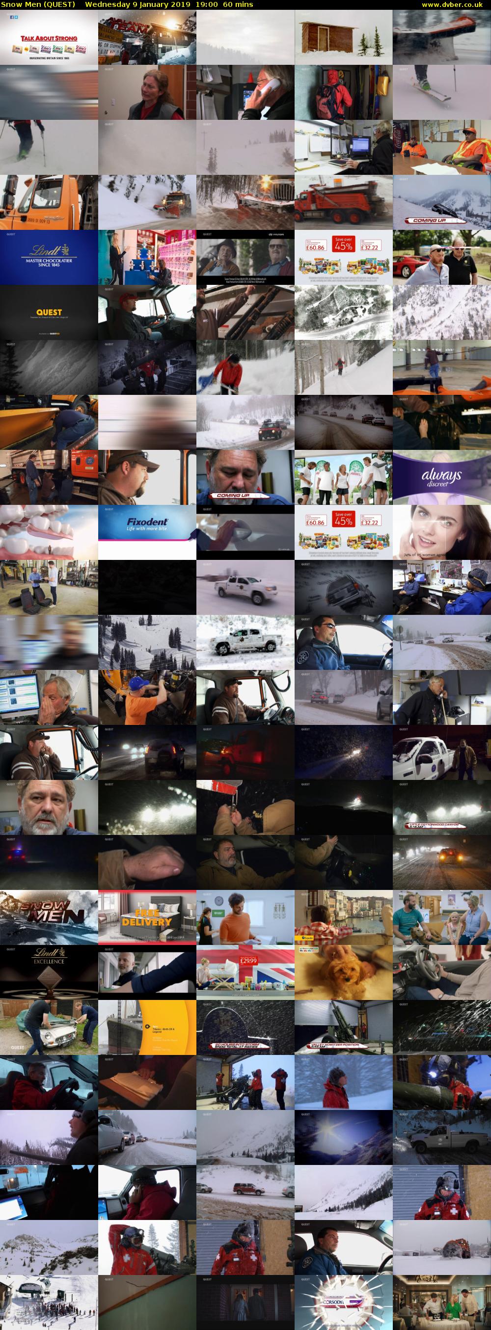 Snow Men (QUEST) Wednesday 9 January 2019 19:00 - 20:00