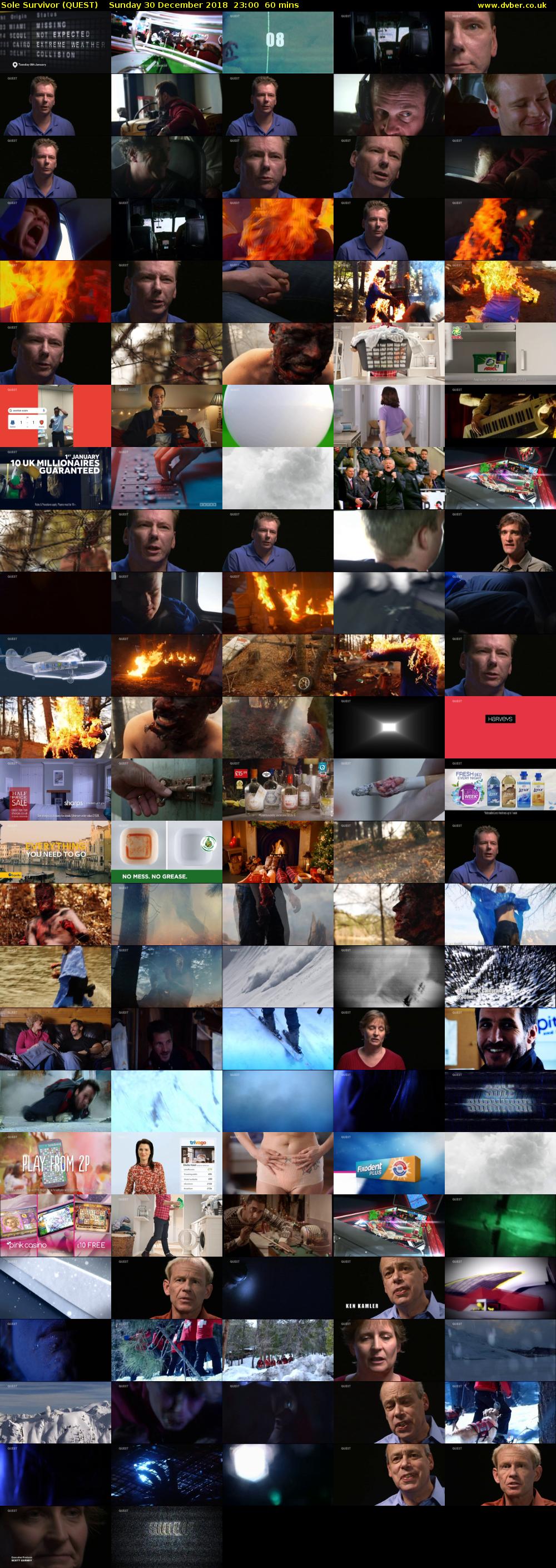 Sole Survivor (QUEST) Sunday 30 December 2018 23:00 - 00:00