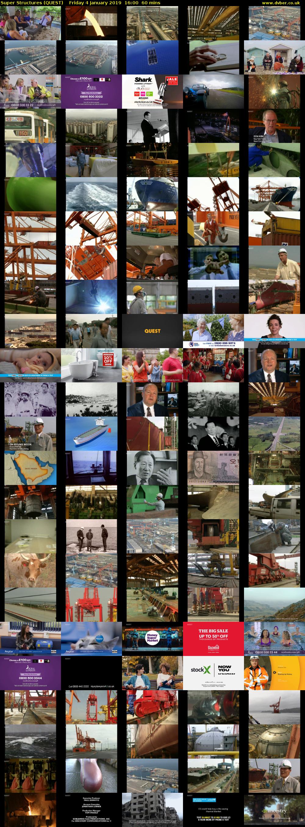 Super Structures (QUEST) Friday 4 January 2019 16:00 - 17:00