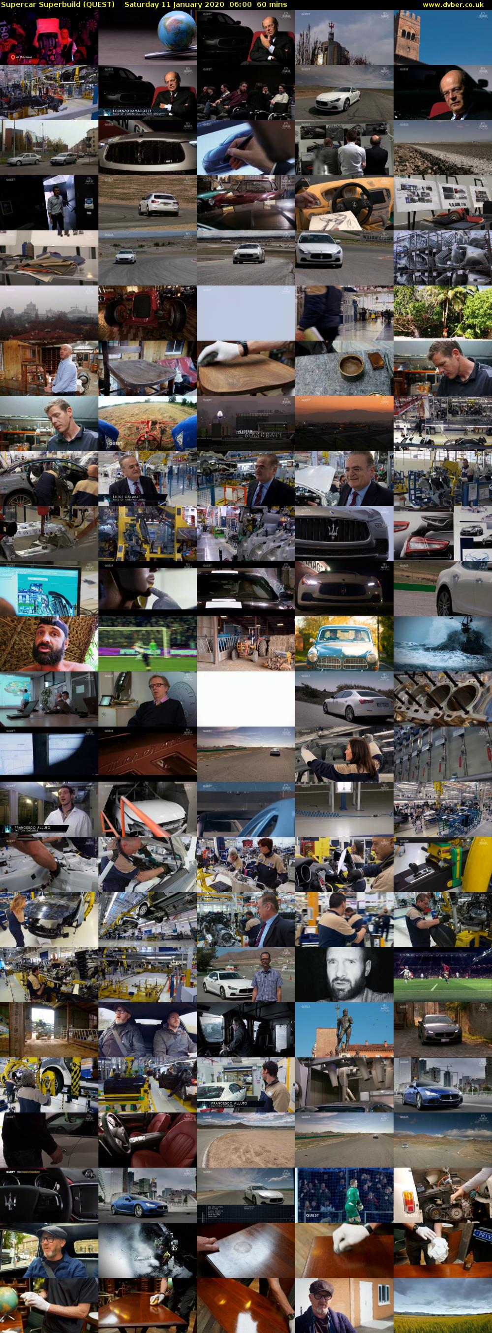 Supercar Superbuild (QUEST) Saturday 11 January 2020 06:00 - 07:00
