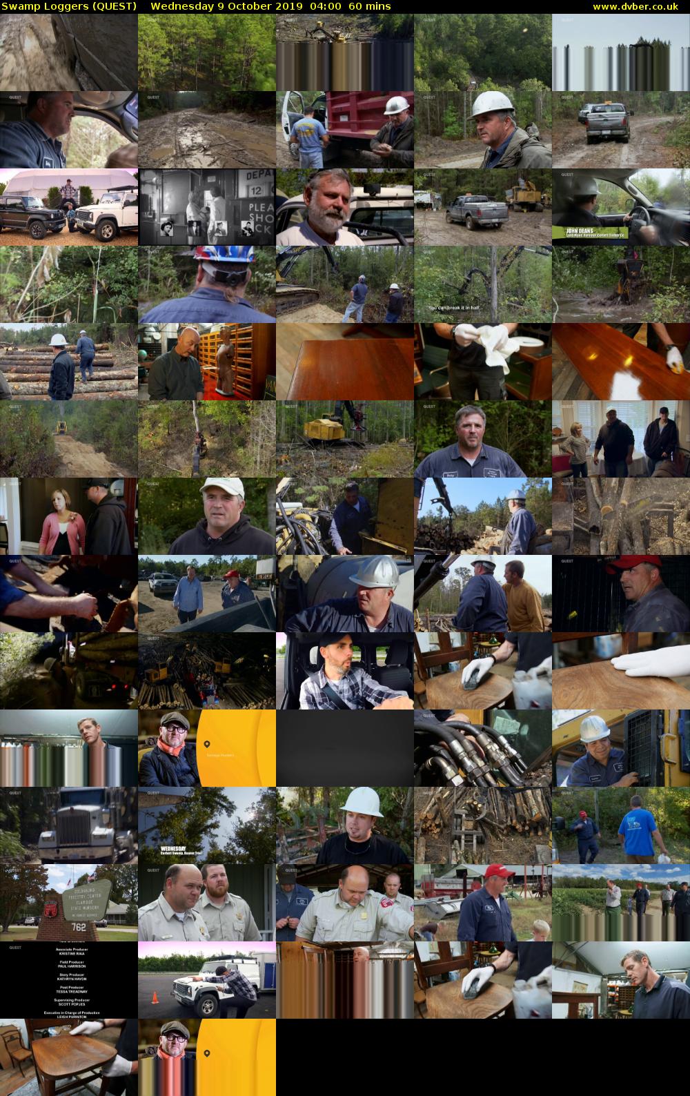 Swamp Loggers (QUEST) Wednesday 9 October 2019 04:00 - 05:00