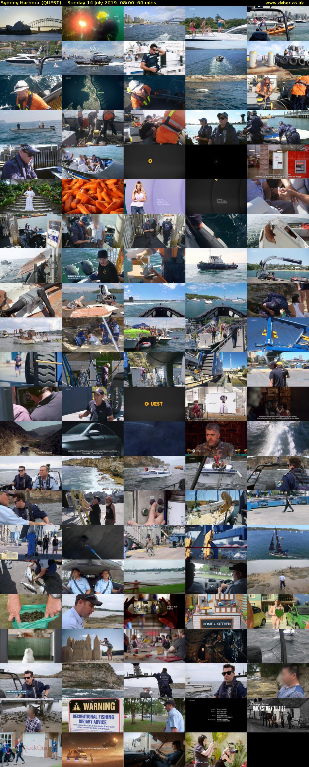 Sydney Harbour (QUEST) Sunday 14 July 2019 08:00 - 09:00