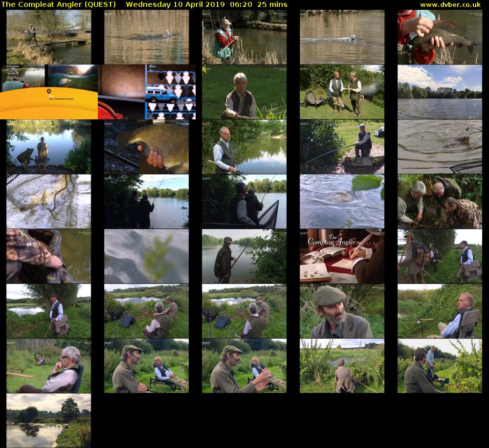 The Compleat Angler (QUEST) Wednesday 10 April 2019 06:20 - 06:45
