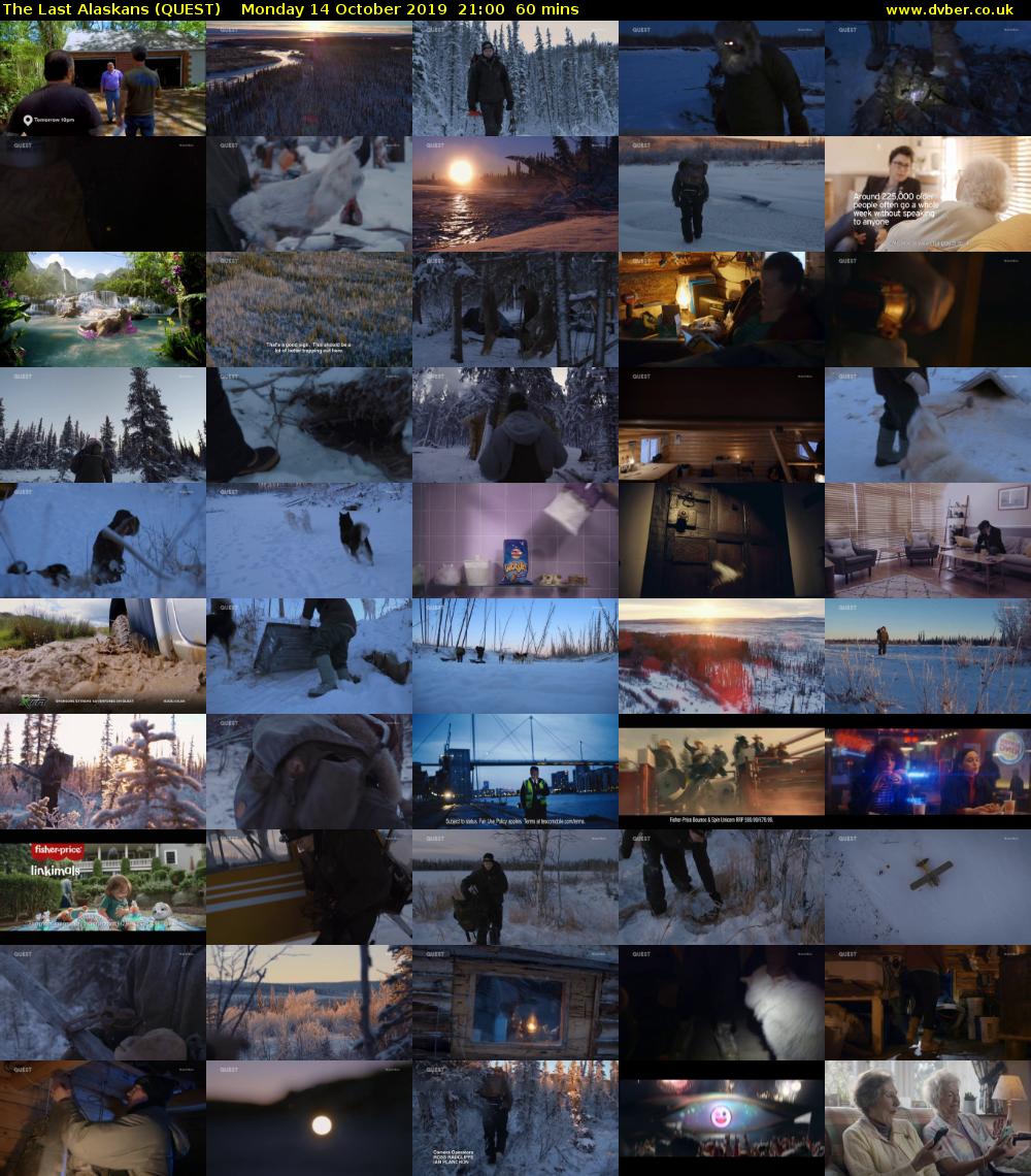 The Last Alaskans (QUEST) Monday 14 October 2019 21:00 - 22:00