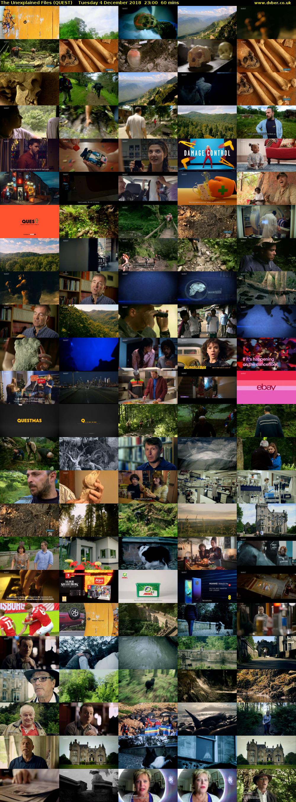 The Unexplained Files (QUEST) Tuesday 4 December 2018 23:00 - 00:00