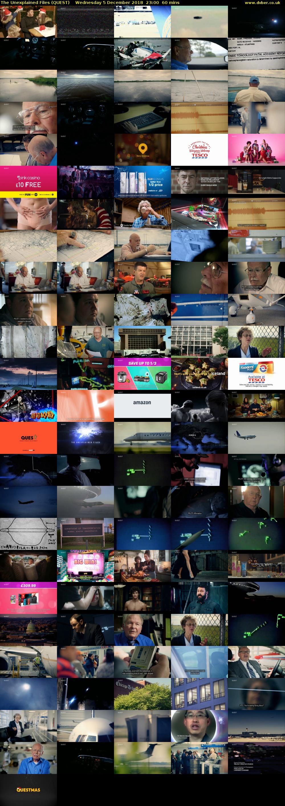 The Unexplained Files (QUEST) Wednesday 5 December 2018 23:00 - 00:00