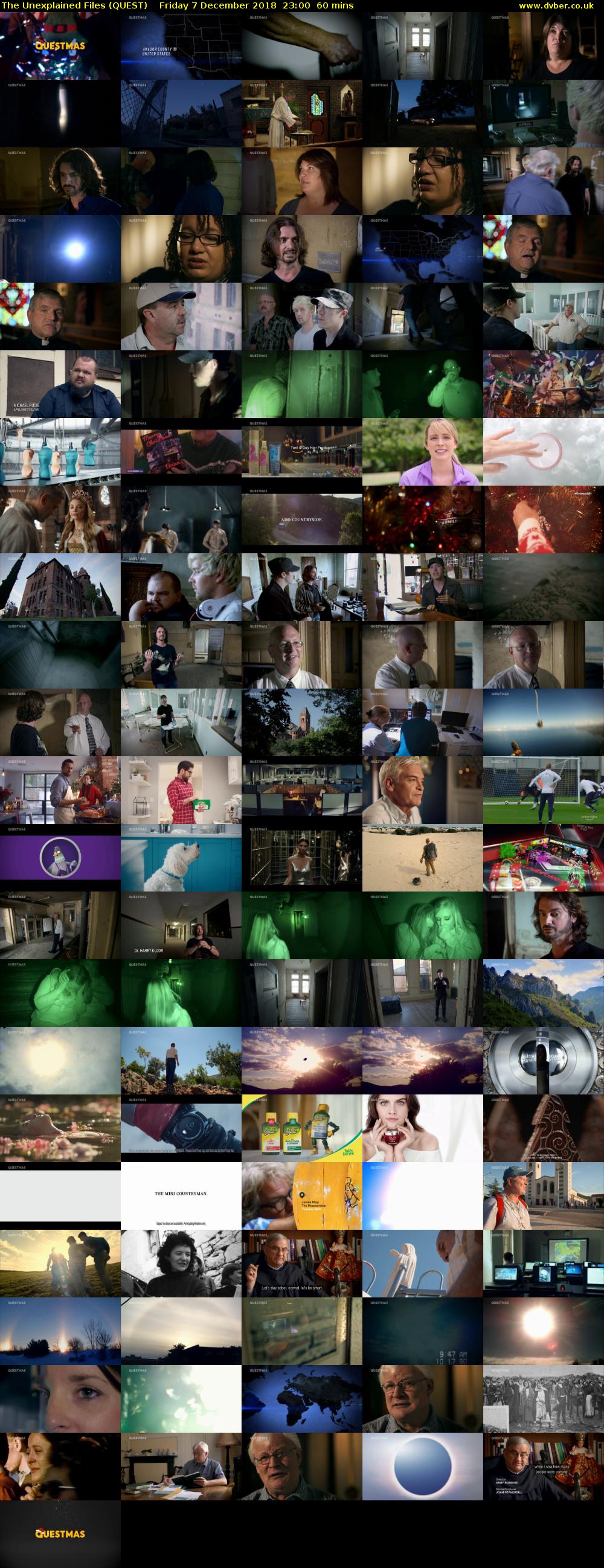 The Unexplained Files (QUEST) Friday 7 December 2018 23:00 - 00:00