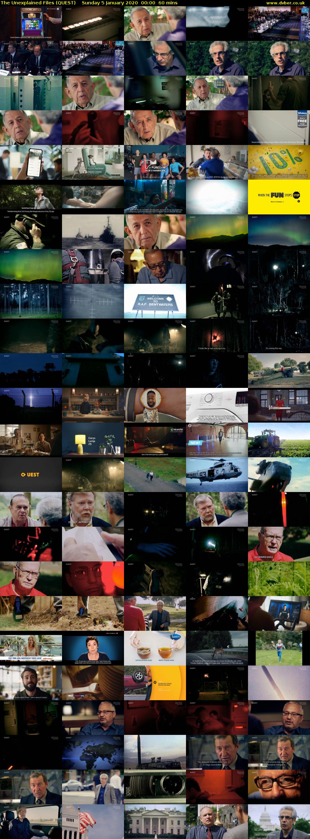 The Unexplained Files (QUEST) Sunday 5 January 2020 00:00 - 01:00