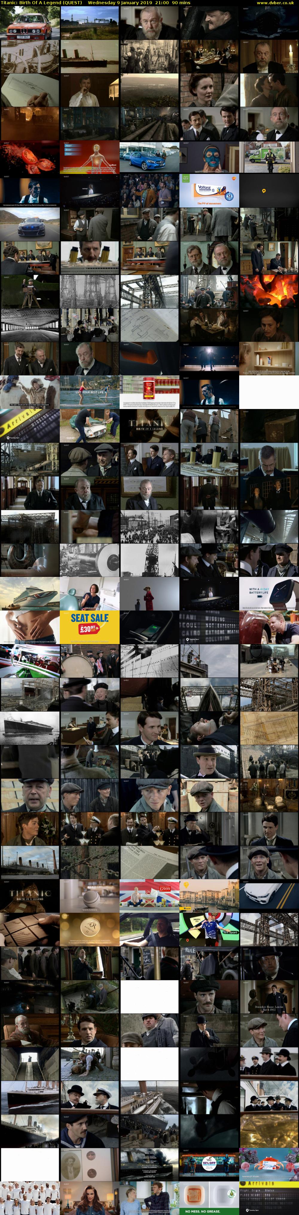 Titanic: Birth Of A Legend (QUEST) Wednesday 9 January 2019 21:00 - 22:30