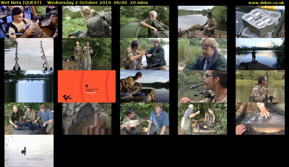 Wet Nets (QUEST) Wednesday 2 October 2019 06:00 - 06:20