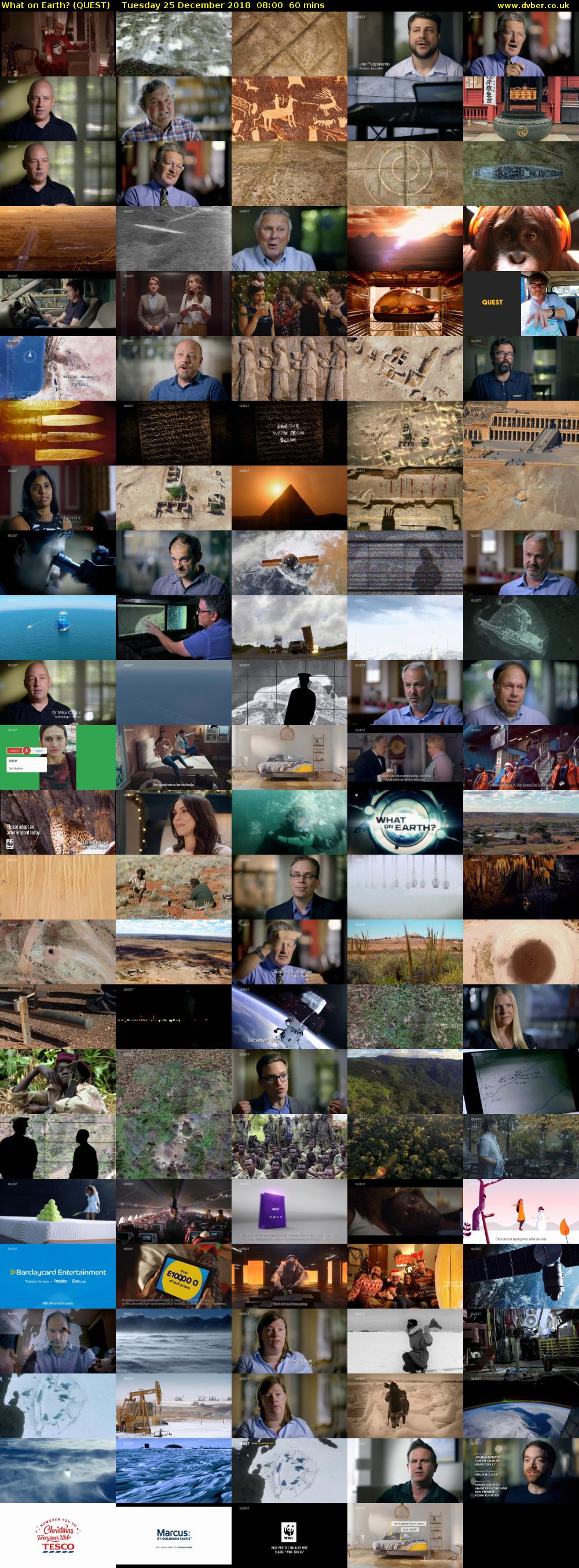 What on Earth? (QUEST) Tuesday 25 December 2018 08:00 - 09:00