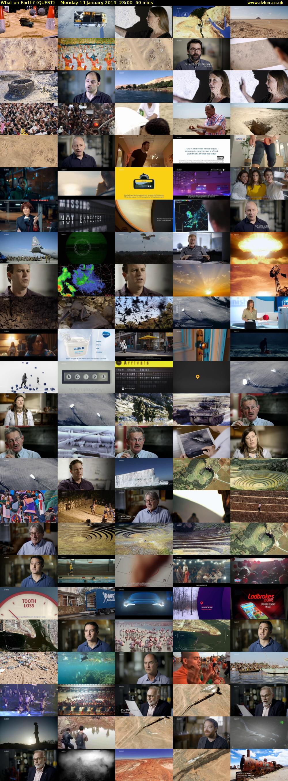 What on Earth? (QUEST) Monday 14 January 2019 23:00 - 00:00