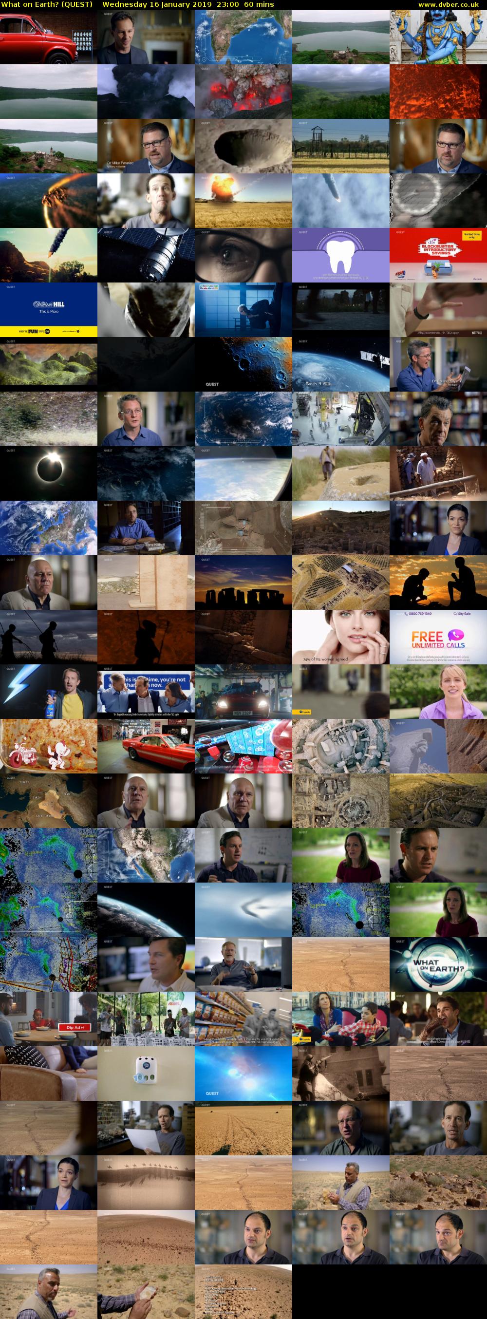 What on Earth? (QUEST) Wednesday 16 January 2019 23:00 - 00:00