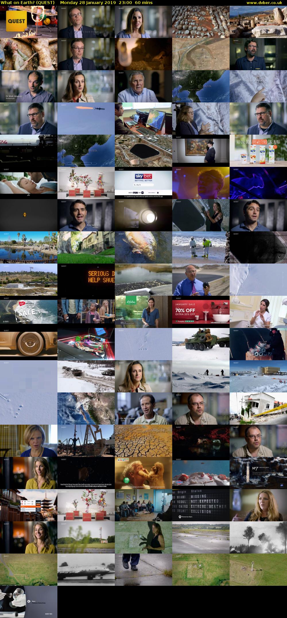 What on Earth? (QUEST) Monday 28 January 2019 23:00 - 00:00