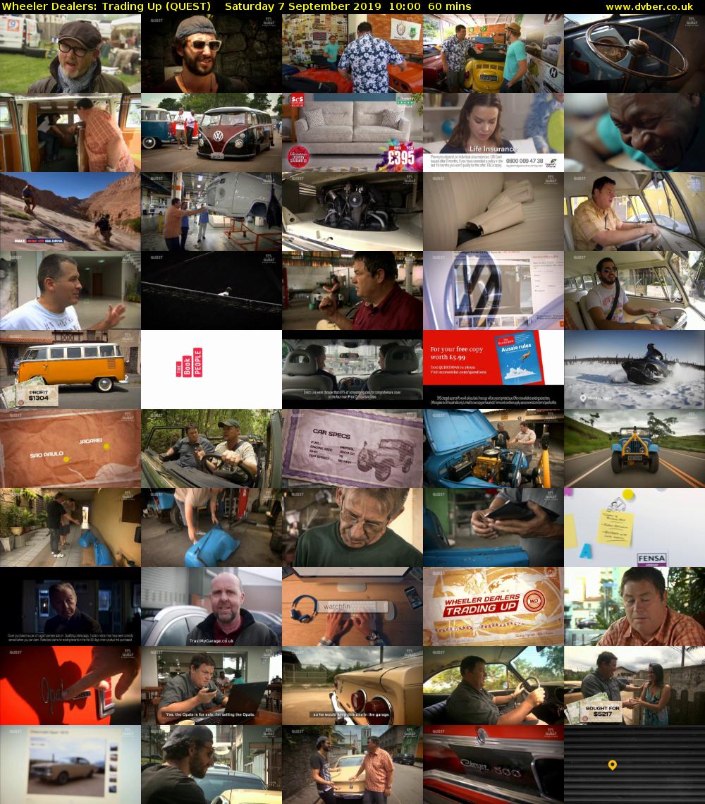 Wheeler Dealers: Trading Up (QUEST) Saturday 7 September 2019 10:00 - 11:00