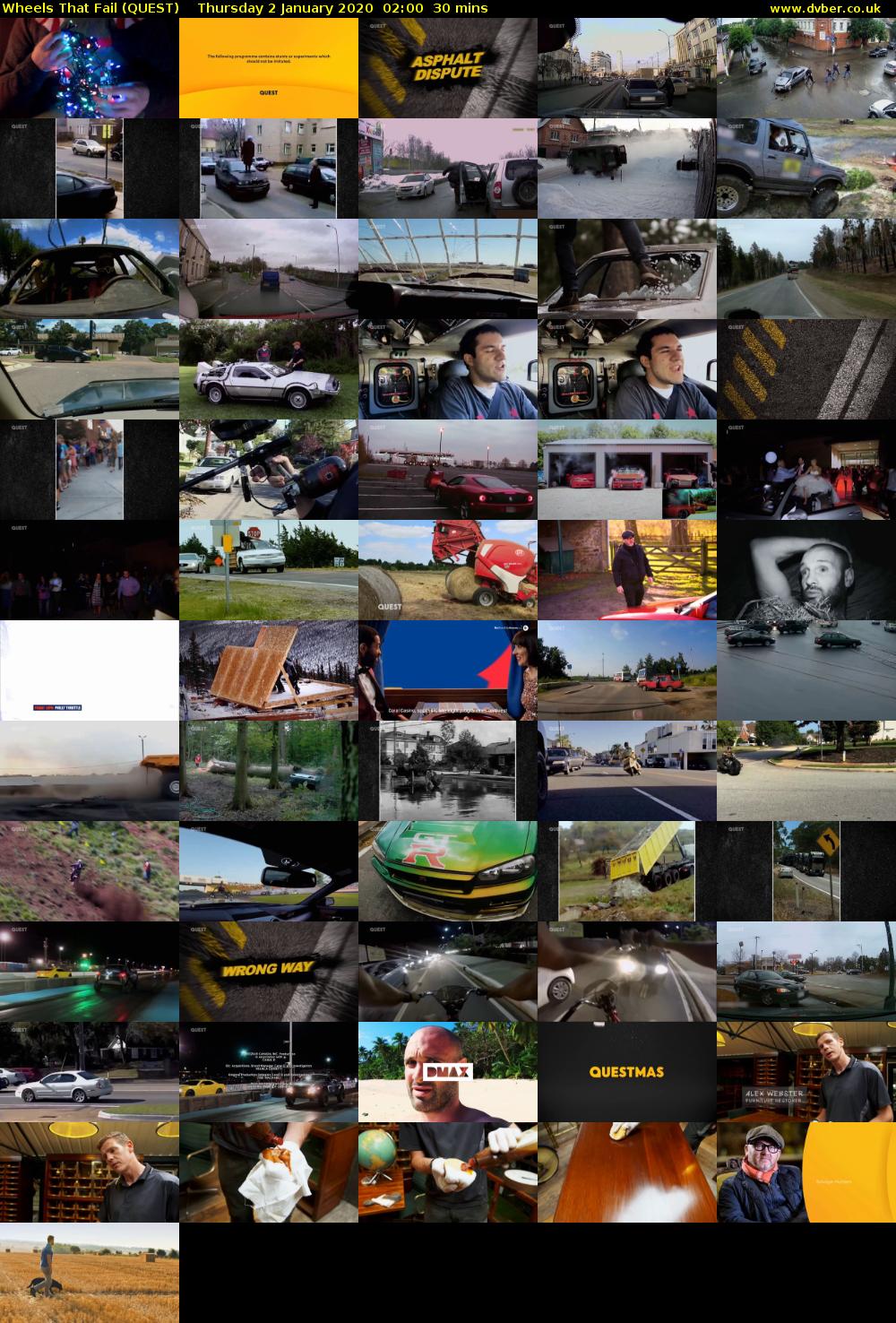 Wheels that Fail (QUEST) Thursday 2 January 2020 02:00 - 02:30