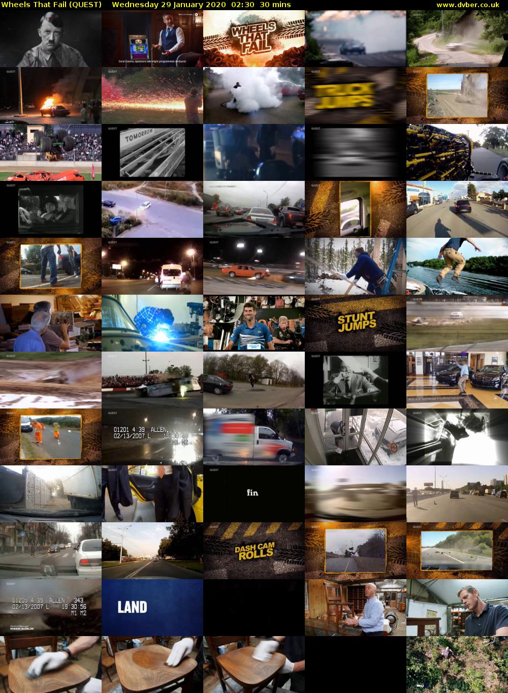 Wheels that Fail (QUEST) Wednesday 29 January 2020 02:30 - 03:00