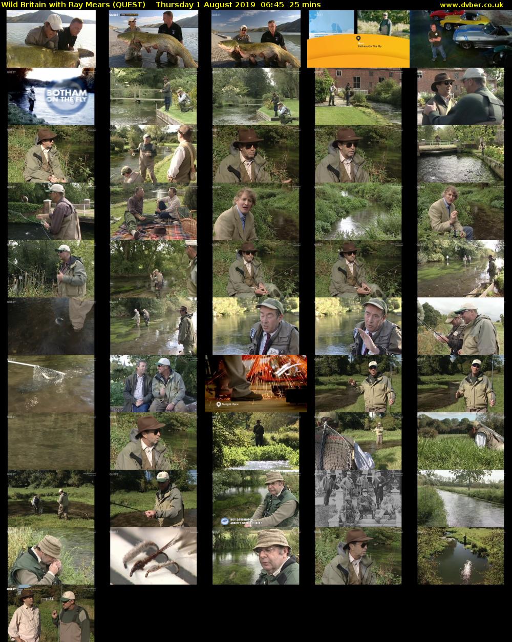 Wild Britain with Ray Mears (QUEST) Thursday 1 August 2019 06:45 - 07:10