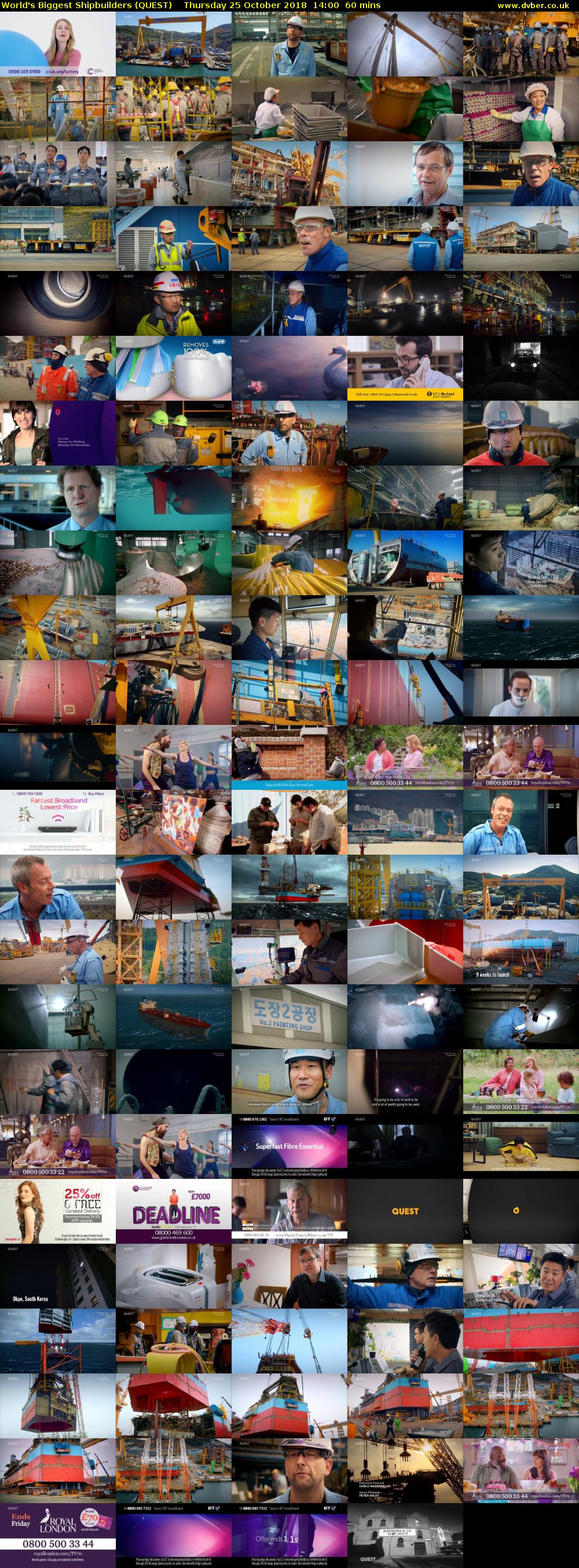 World's Biggest Shipbuilders (QUEST) Thursday 25 October 2018 14:00 - 15:00