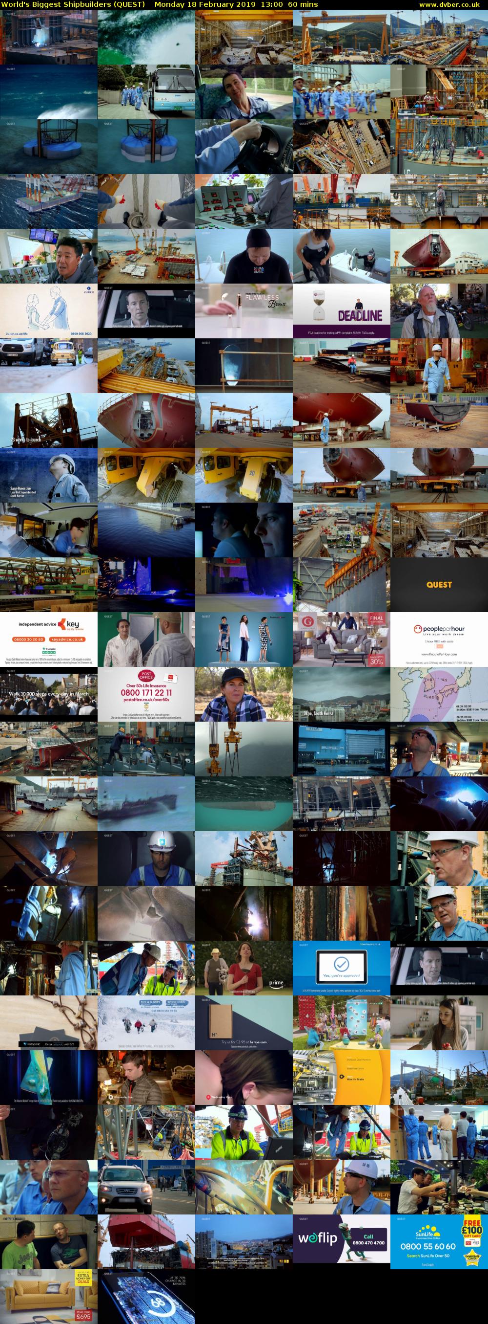 World's Biggest Shipbuilders (QUEST) Monday 18 February 2019 13:00 - 14:00