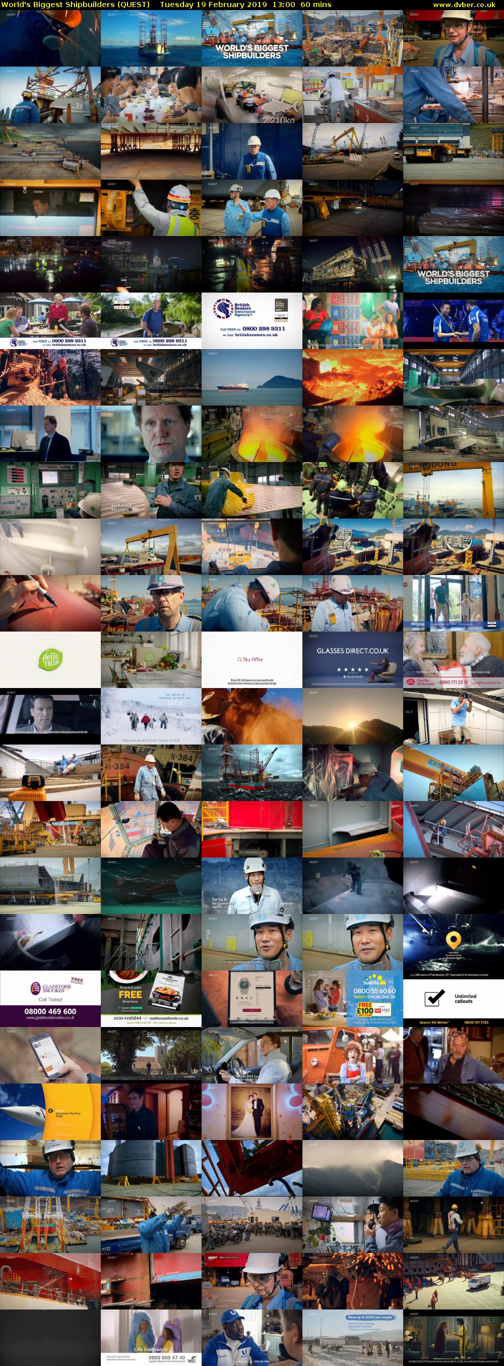 World's Biggest Shipbuilders (QUEST) Tuesday 19 February 2019 13:00 - 14:00