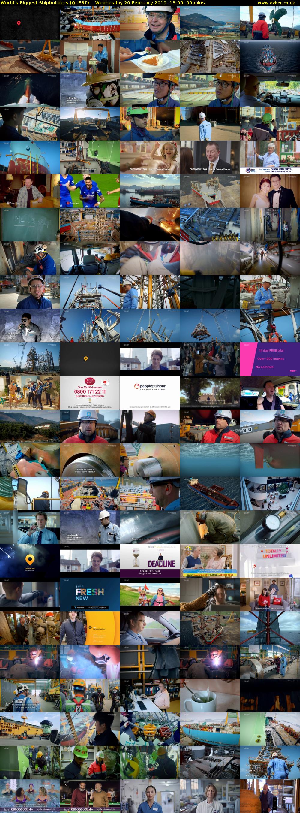 World's Biggest Shipbuilders (QUEST) Wednesday 20 February 2019 13:00 - 14:00