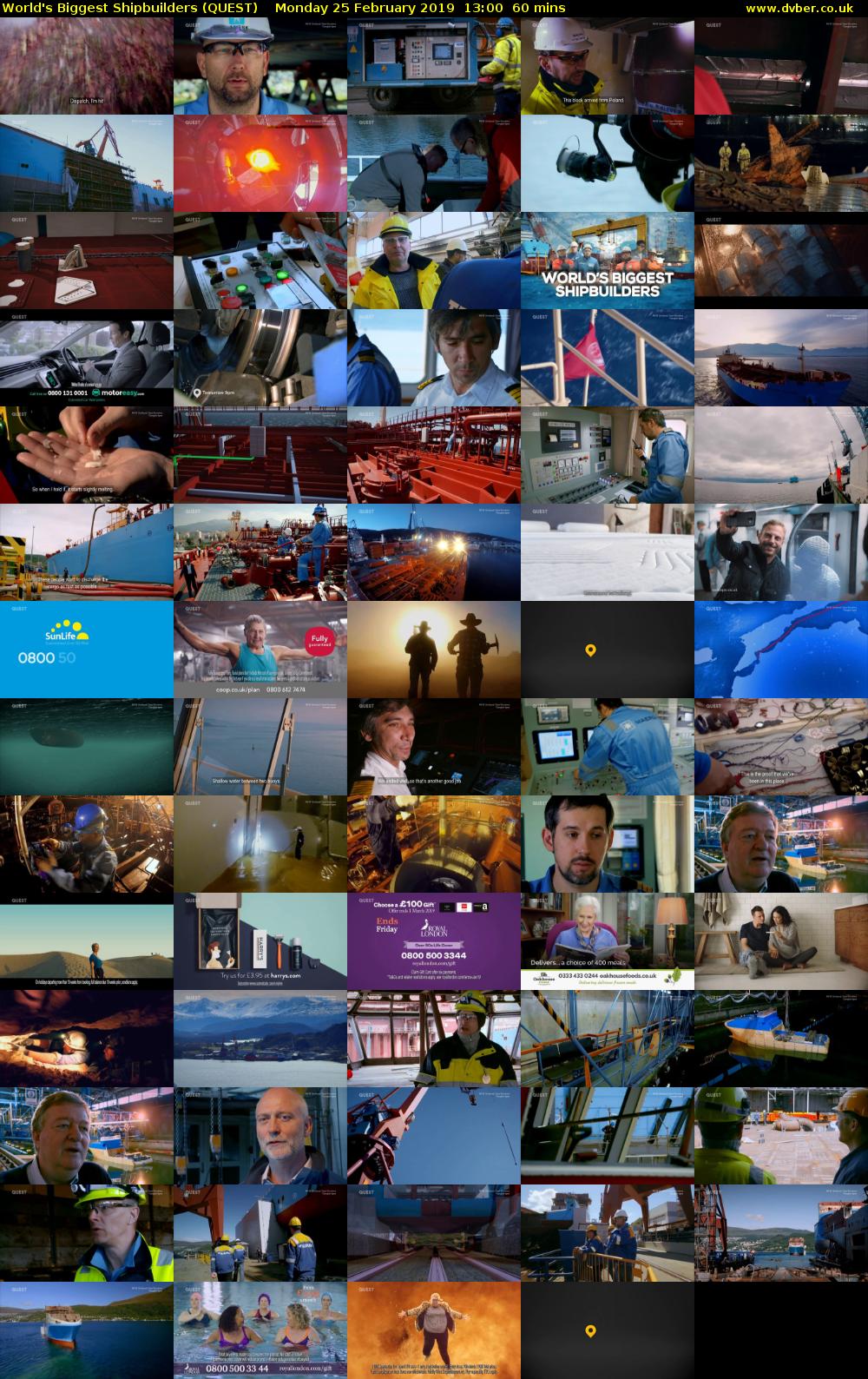 World's Biggest Shipbuilders (QUEST) Monday 25 February 2019 13:00 - 14:00