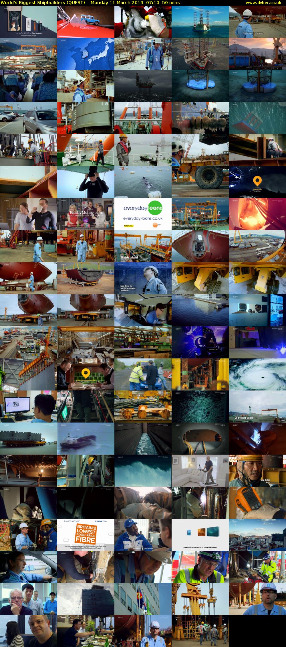 World's Biggest Shipbuilders (QUEST) Monday 11 March 2019 07:10 - 08:00