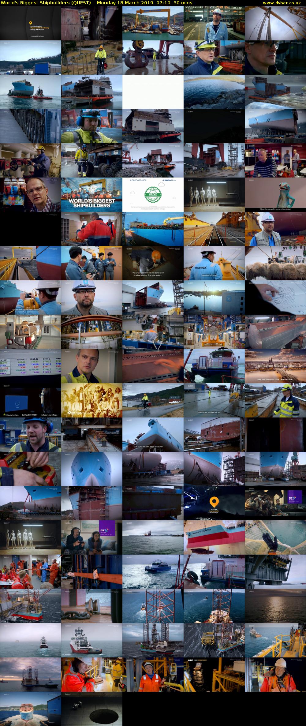 World's Biggest Shipbuilders (QUEST) Monday 18 March 2019 07:10 - 08:00