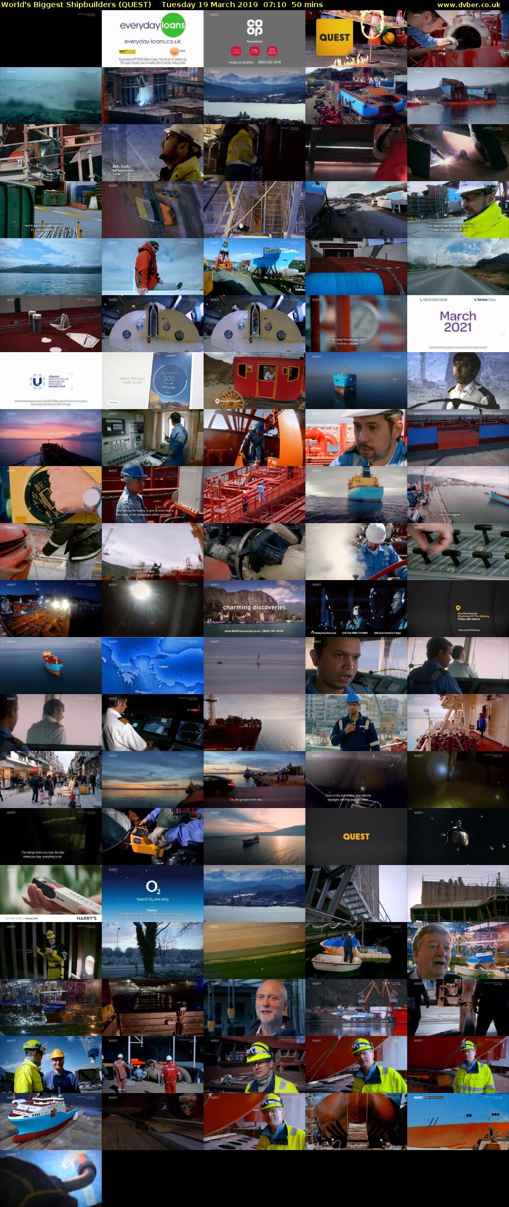 World's Biggest Shipbuilders (QUEST) Tuesday 19 March 2019 07:10 - 08:00