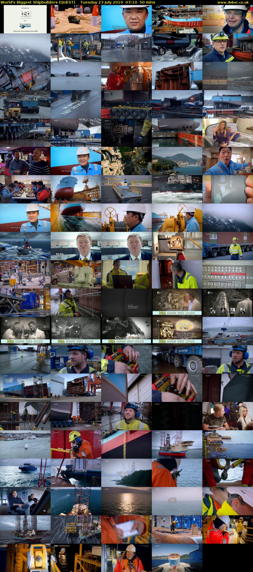 World's Biggest Shipbuilders (QUEST) Tuesday 23 July 2019 07:10 - 08:00