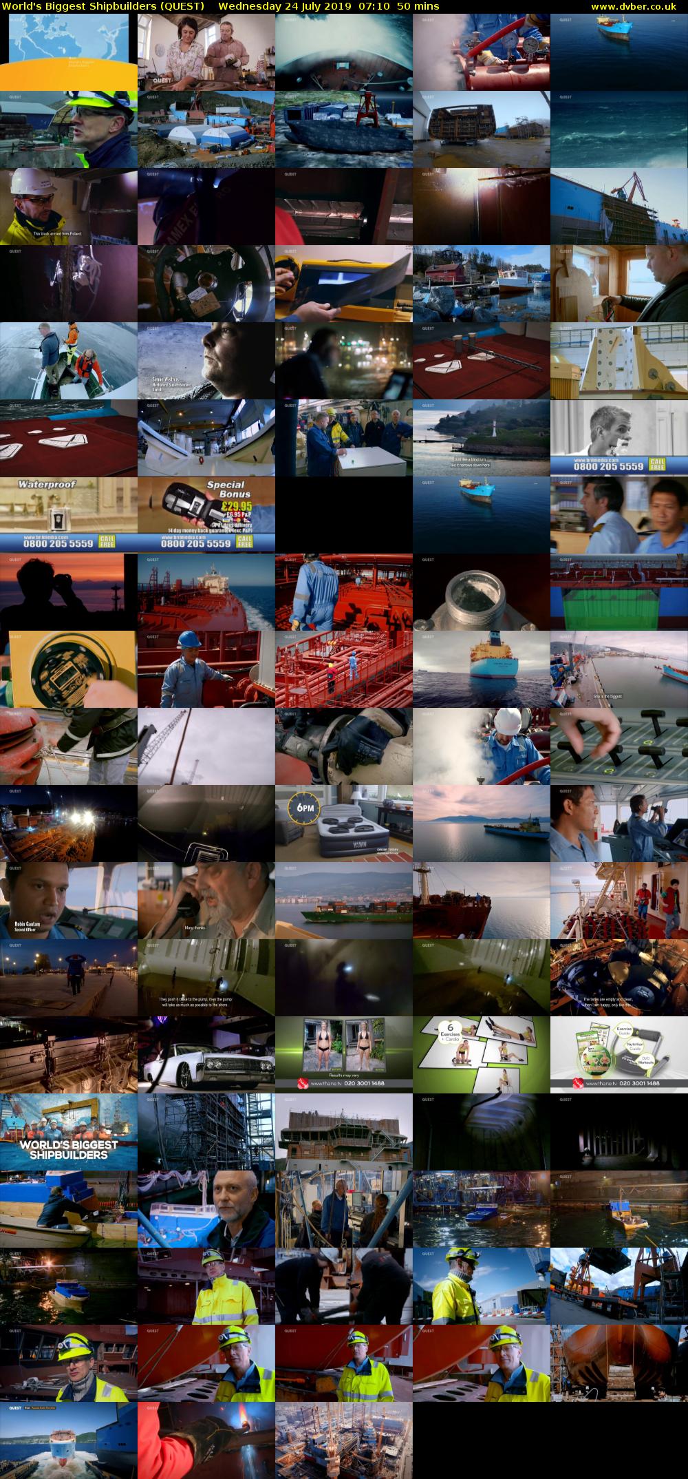 World's Biggest Shipbuilders (QUEST) Wednesday 24 July 2019 07:10 - 08:00