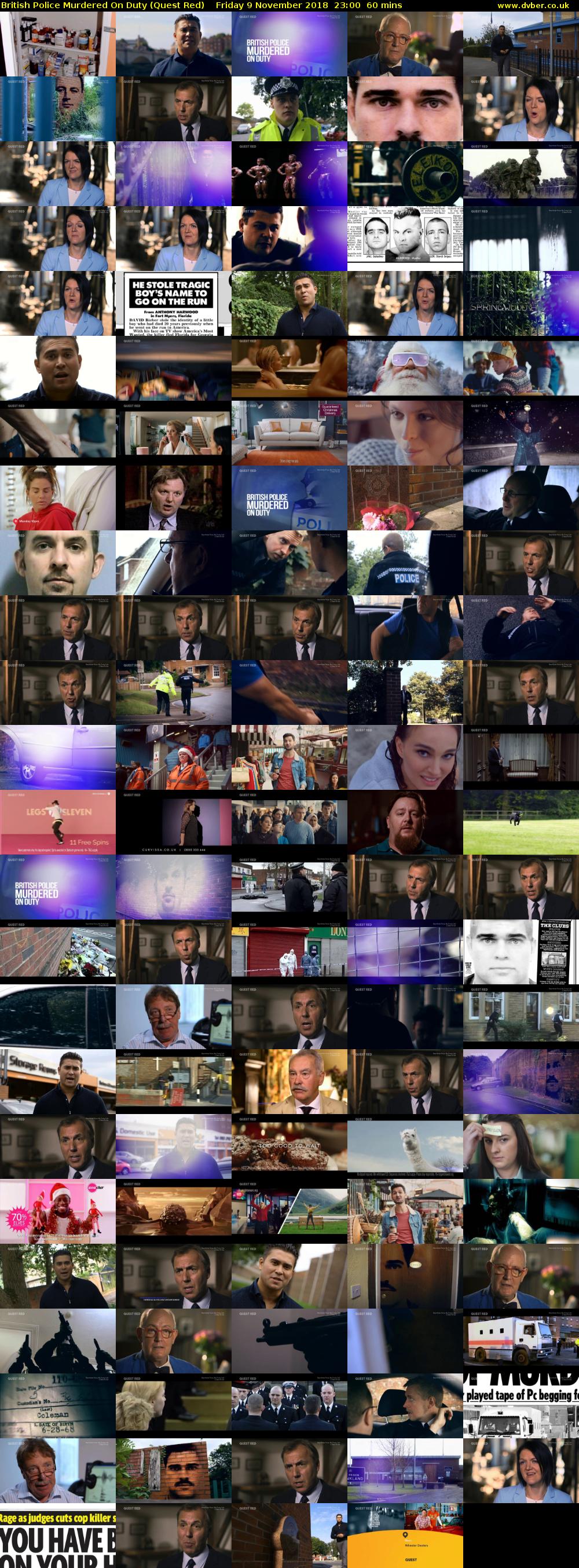 British Police Murdered On Duty (Quest Red) Friday 9 November 2018 23:00 - 00:00