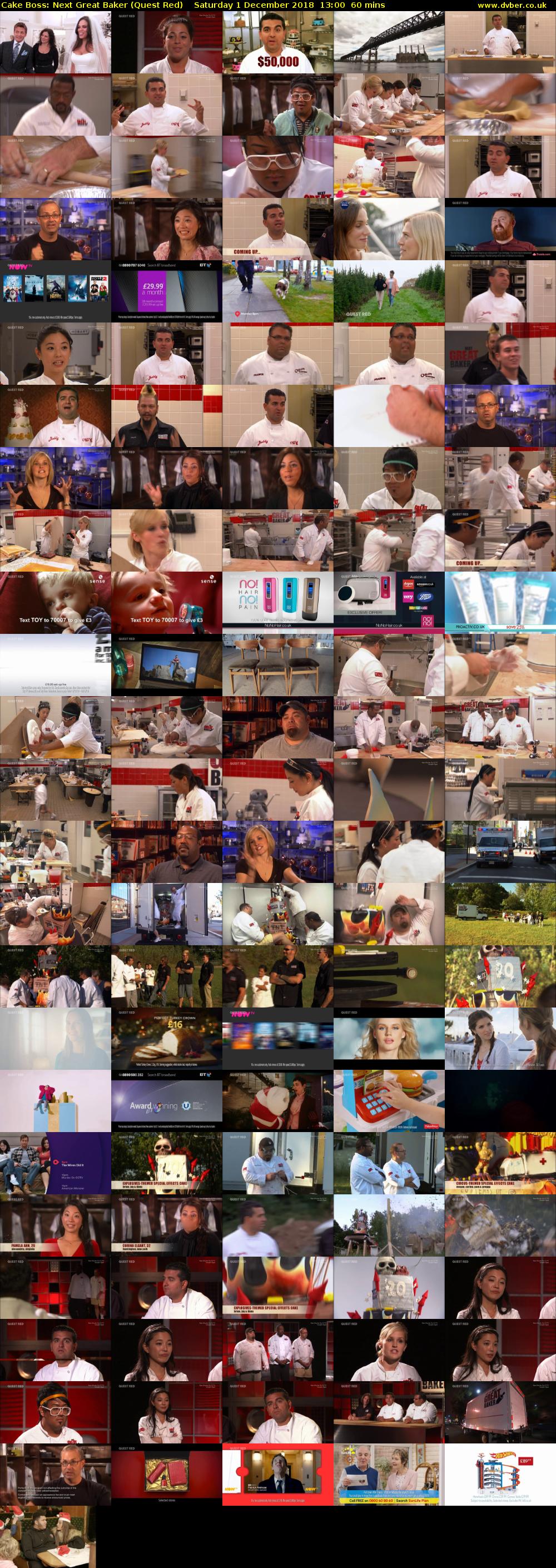 Cake Boss: Next Great Baker (Quest Red) Saturday 1 December 2018 13:00 - 14:00