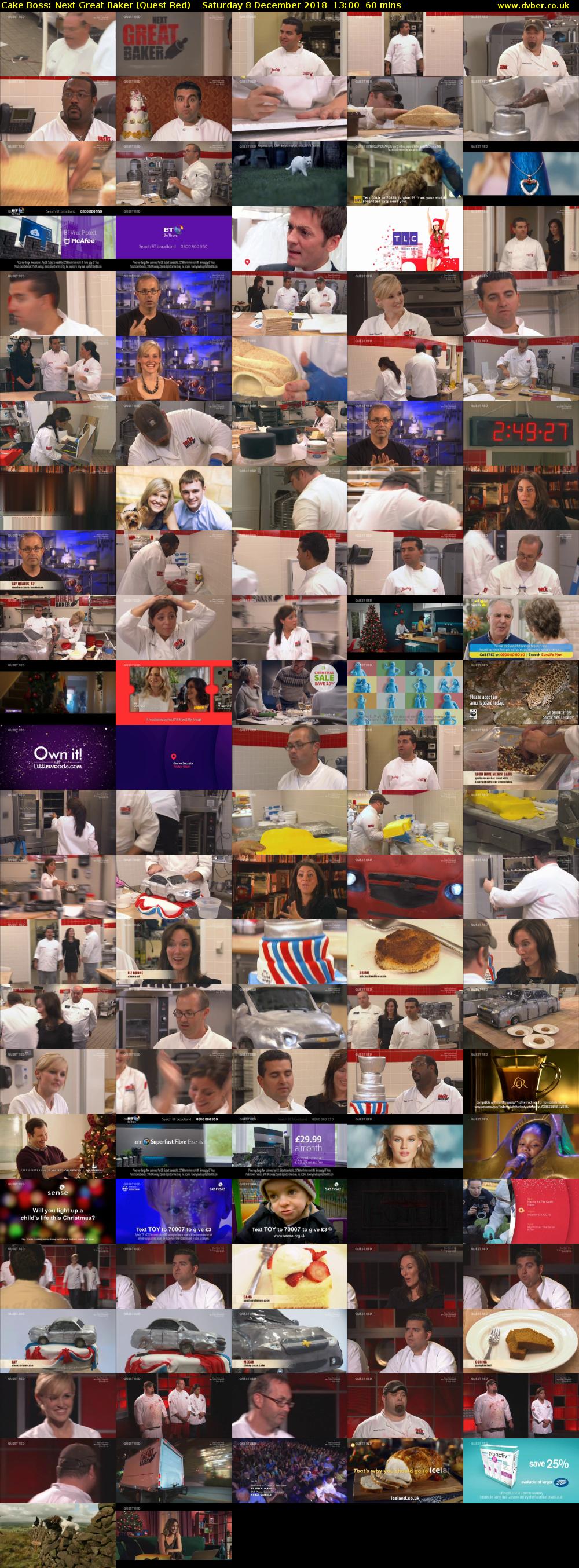 Cake Boss: Next Great Baker (Quest Red) Saturday 8 December 2018 13:00 - 14:00