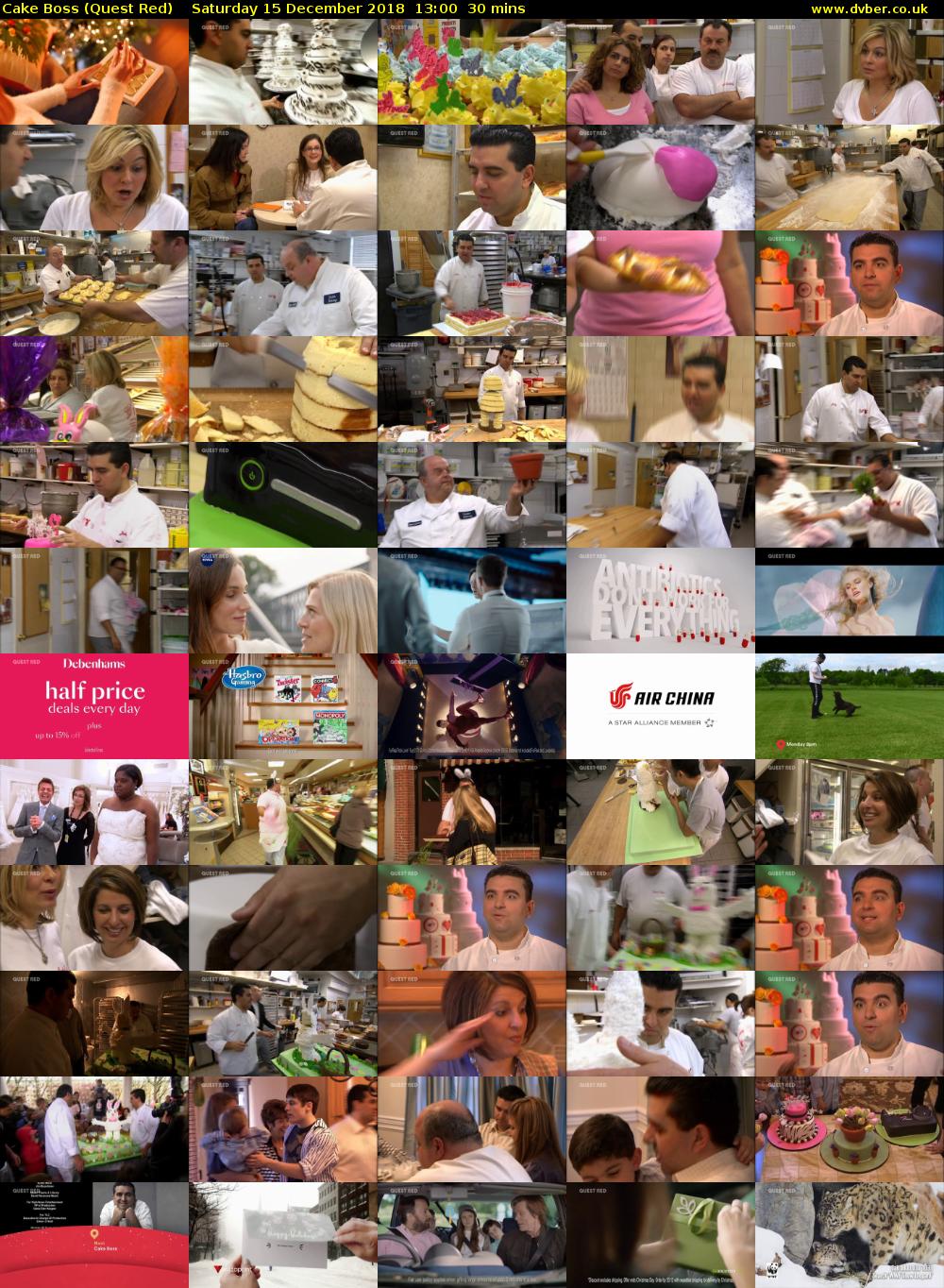Cake Boss (Quest Red) Saturday 15 December 2018 13:00 - 13:30