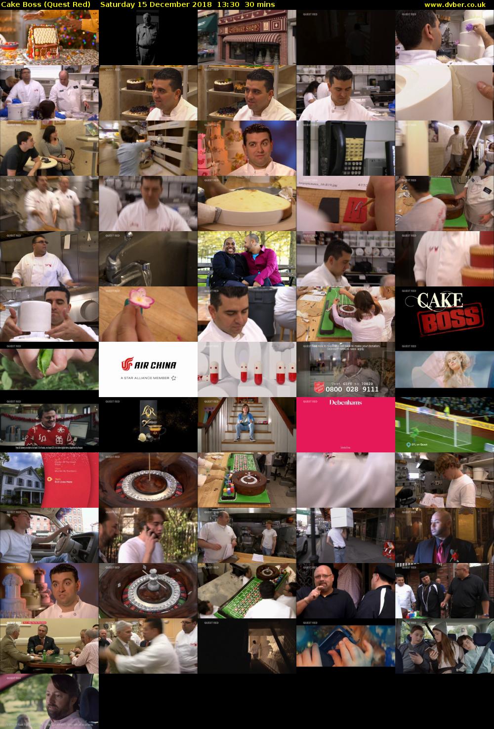 Cake Boss (Quest Red) Saturday 15 December 2018 13:30 - 14:00