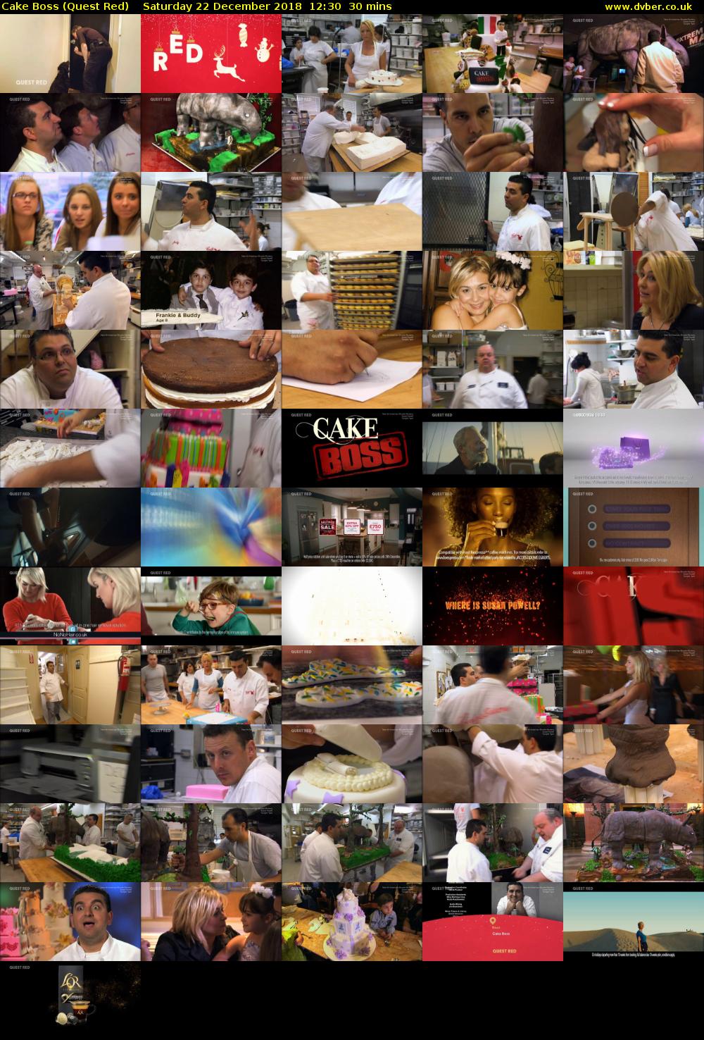 Cake Boss (Quest Red) Saturday 22 December 2018 12:30 - 13:00