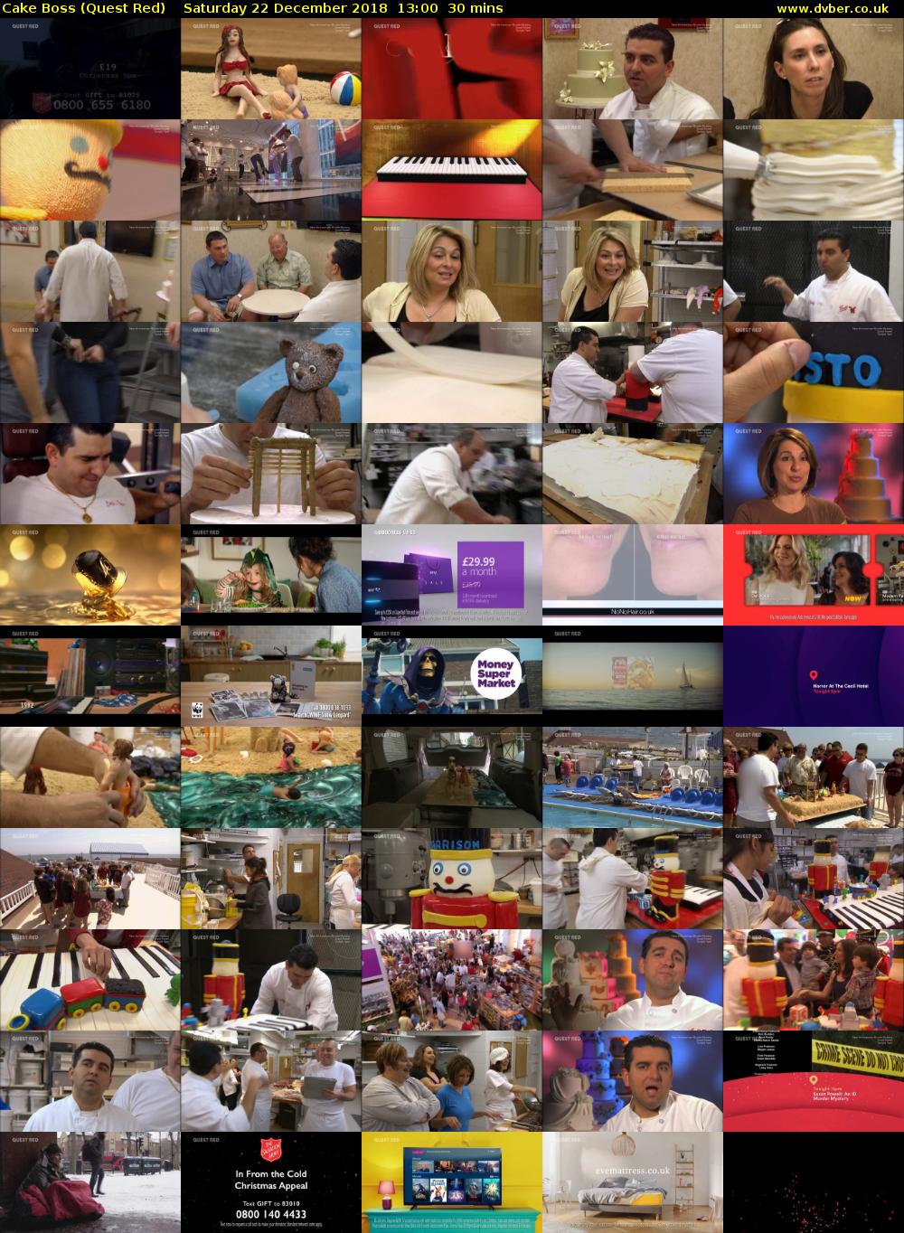 Cake Boss (Quest Red) Saturday 22 December 2018 13:00 - 13:30