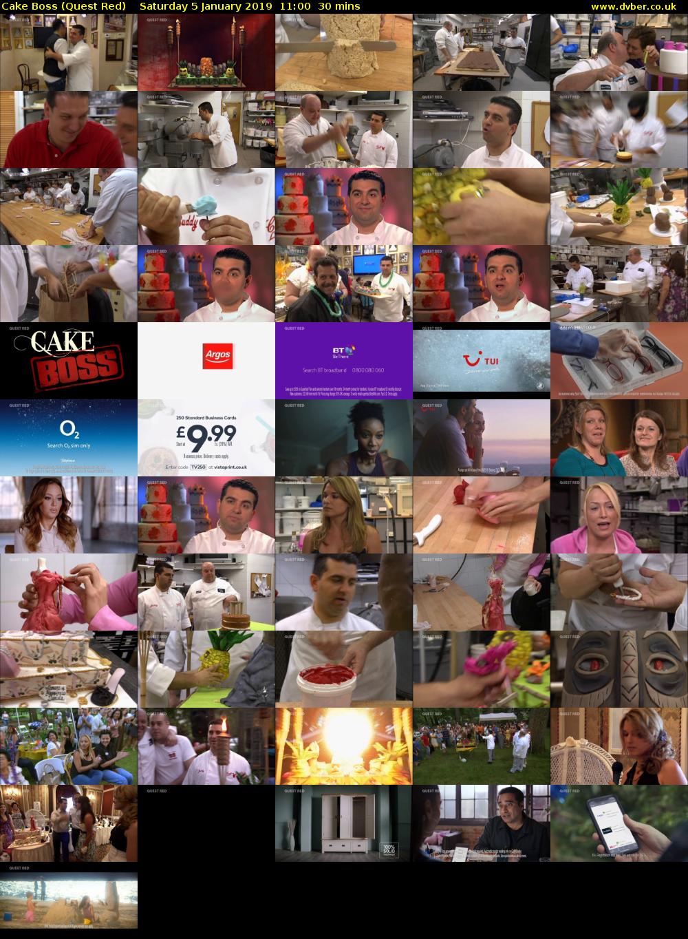 Cake Boss (Quest Red) Saturday 5 January 2019 11:00 - 11:30