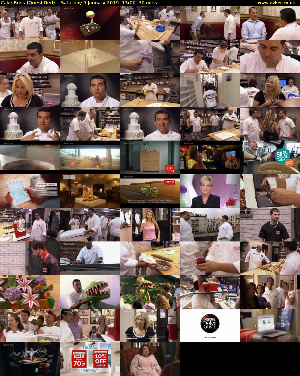 Cake Boss (Quest Red) Saturday 5 January 2019 13:00 - 13:30