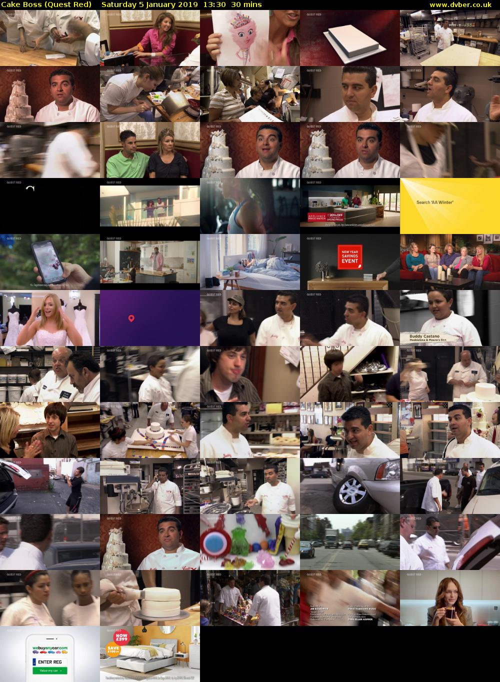 Cake Boss (Quest Red) Saturday 5 January 2019 13:30 - 14:00