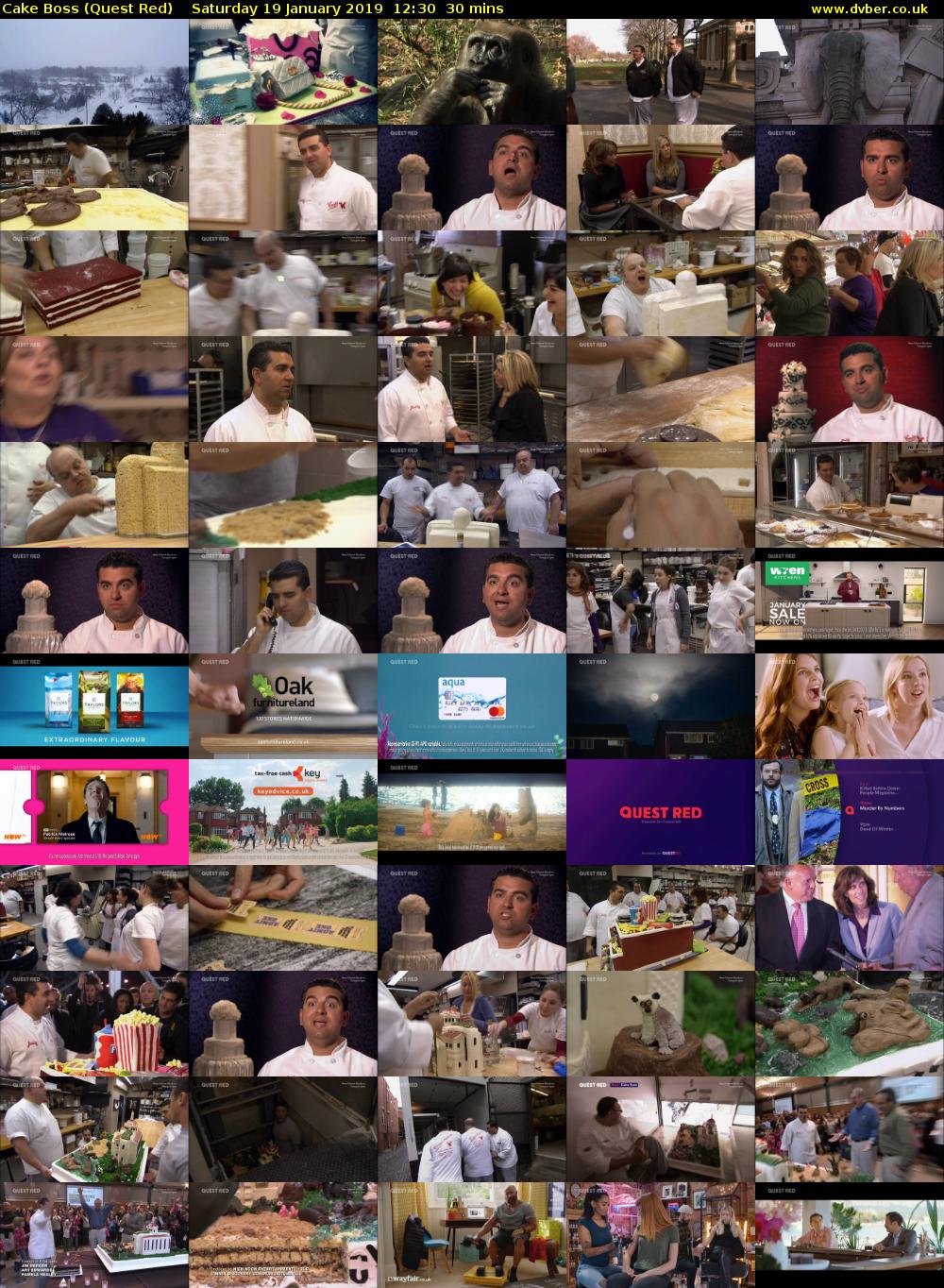Cake Boss (Quest Red) Saturday 19 January 2019 12:30 - 13:00