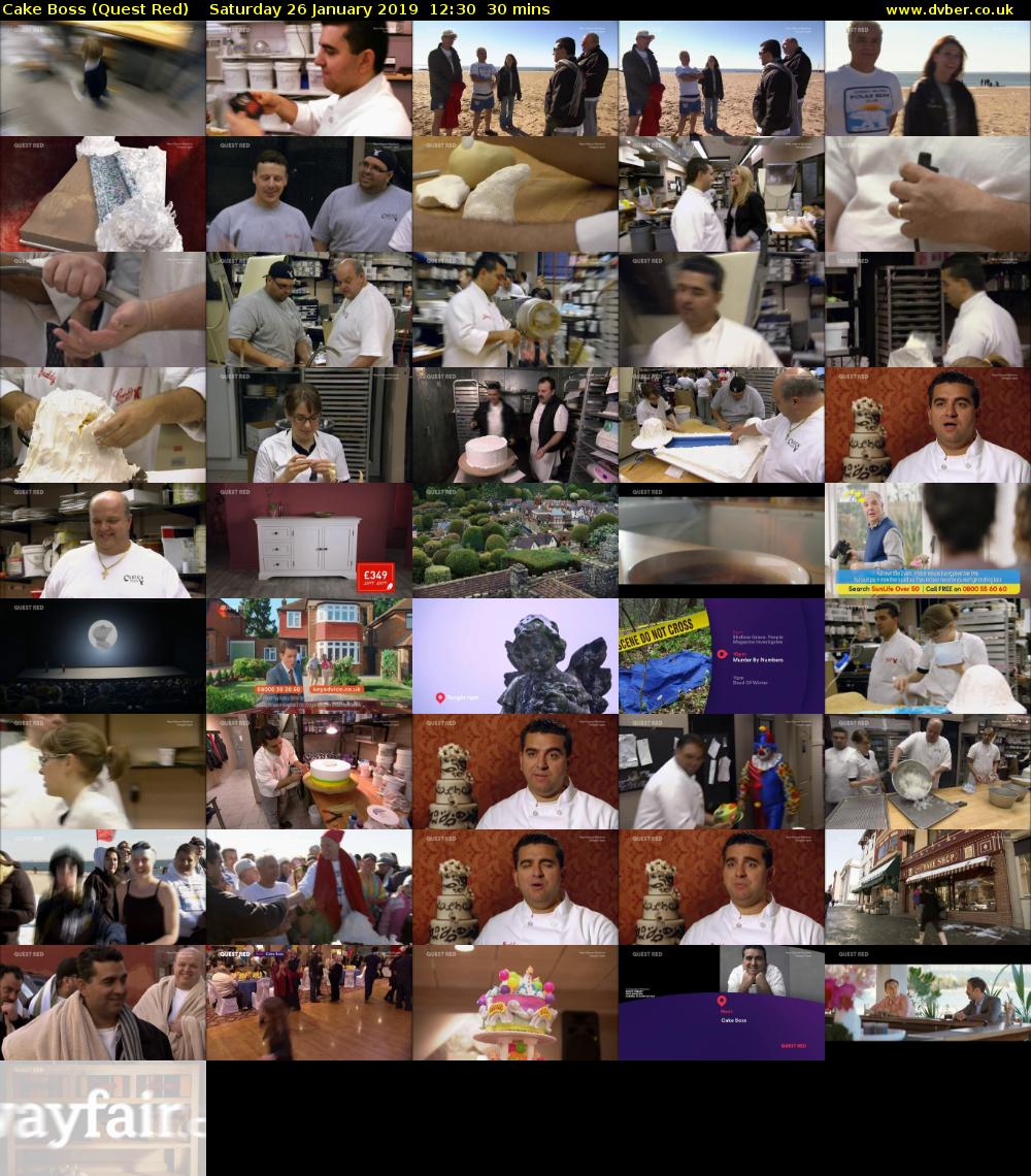 Cake Boss (Quest Red) Saturday 26 January 2019 12:30 - 13:00