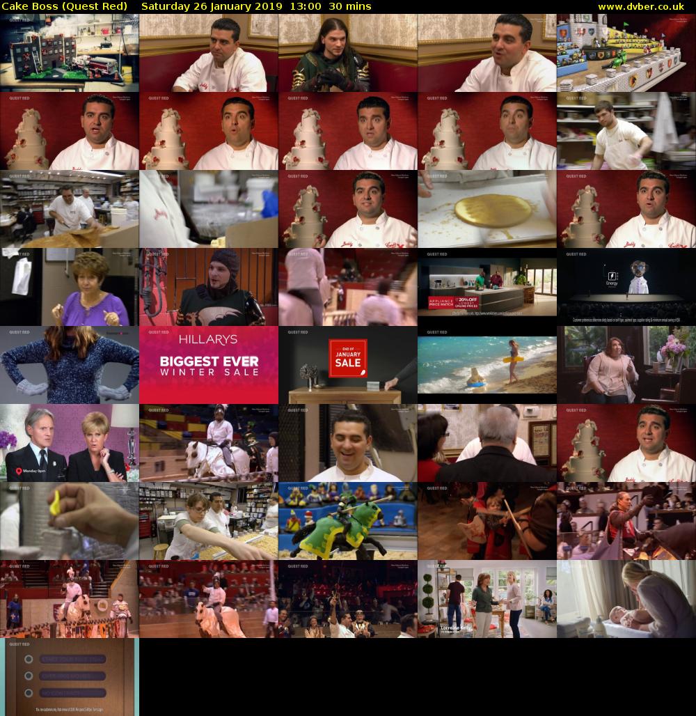 Cake Boss (Quest Red) Saturday 26 January 2019 13:00 - 13:30